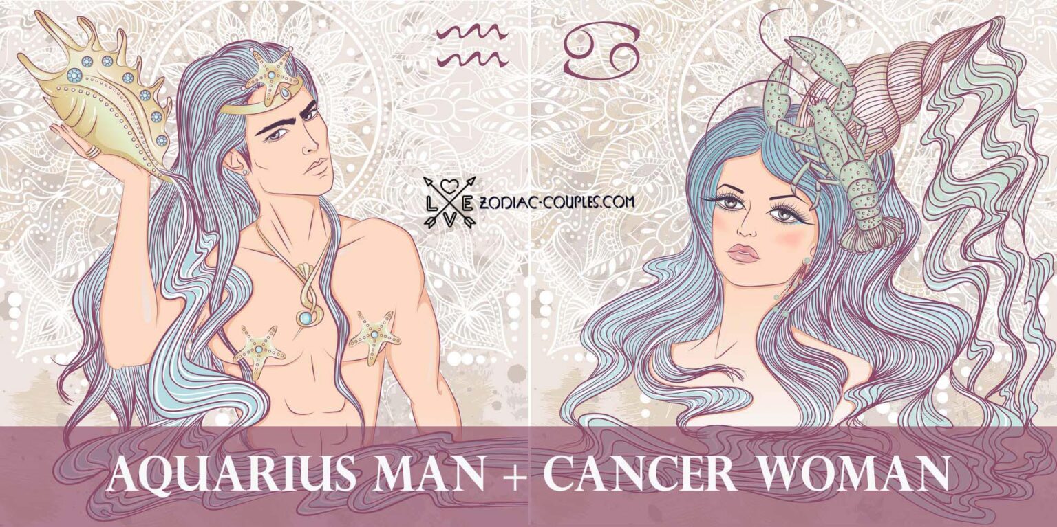 Aquarius Man And Cancer Woman Famous Couples And Compatibility ♒♋ Zodiac Couples 3244