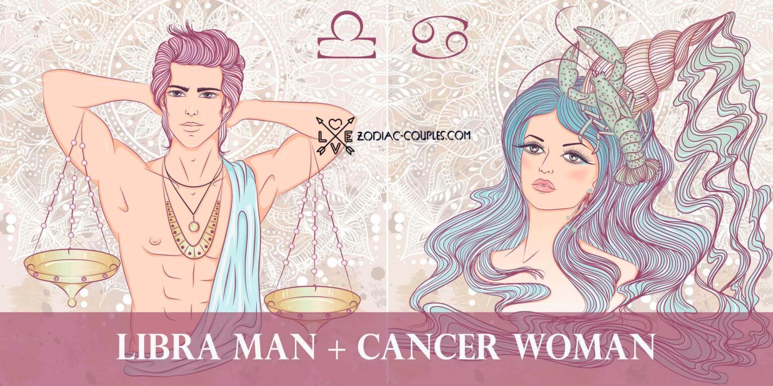cancer man libra woman compatible astrology