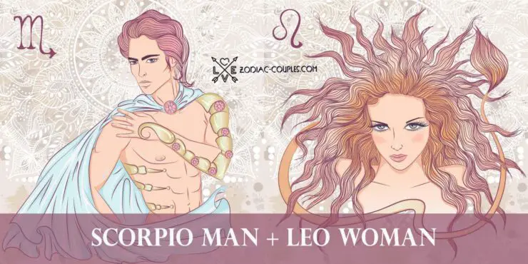 scorpio man leo woman
