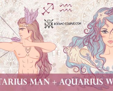 sagittarius man aquarius woman