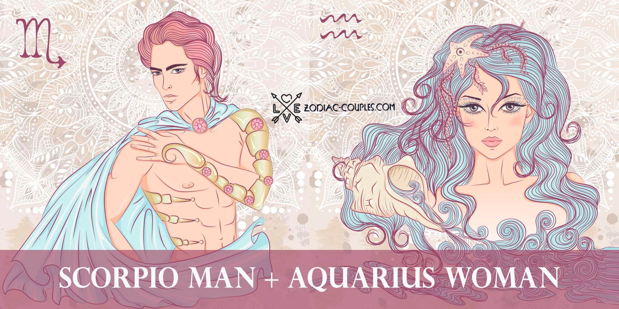 Scorpio man and Aquarius woman ♏♒ - Zodiac Couples.